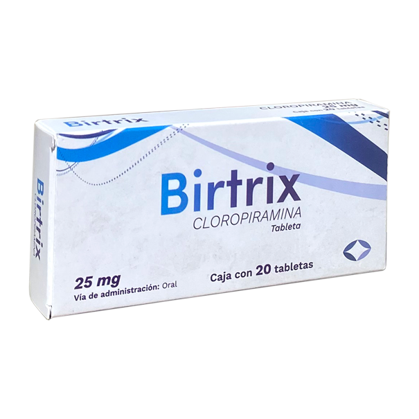 CLOROPIRAMINA BIRTRIX 25MG C20 TAB SUANCA