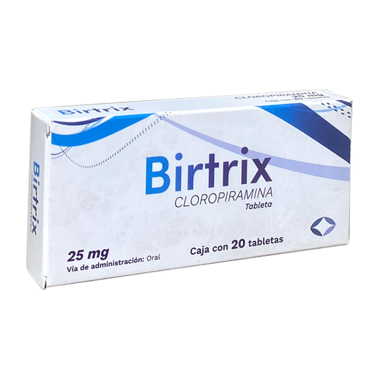 CLOROPIRAMINA BIRTRIX 25MG C20 TAB SUANCA