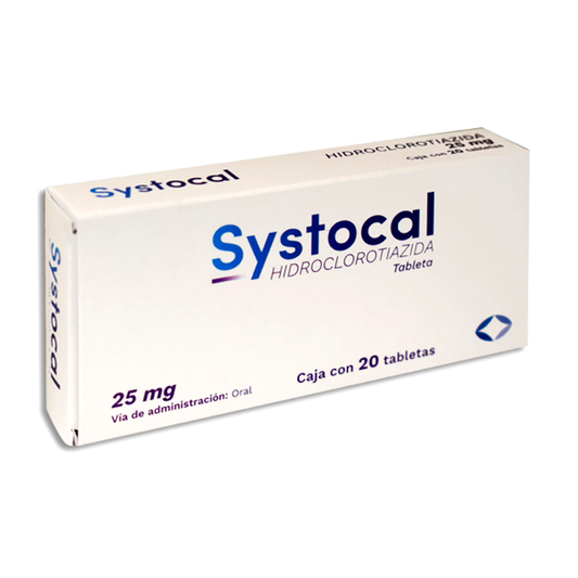 SYSTOCAL 25MG CAJA C20 Hidroclorotiazida SUANCA