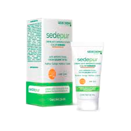 SEDEPUR CREMA MATIFICANTE COLOR DORADO FPS20