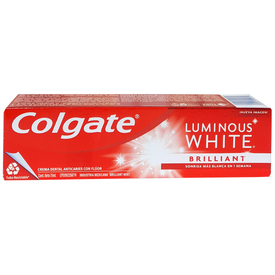C D COLGATE LUMIN WHITE 75ML 117