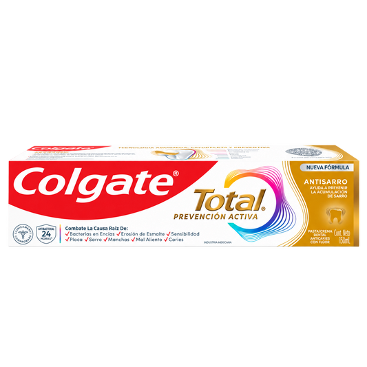 C D COLGATE TOTAL ANTISARRO 150ML — fondo transparente, formato 1:1