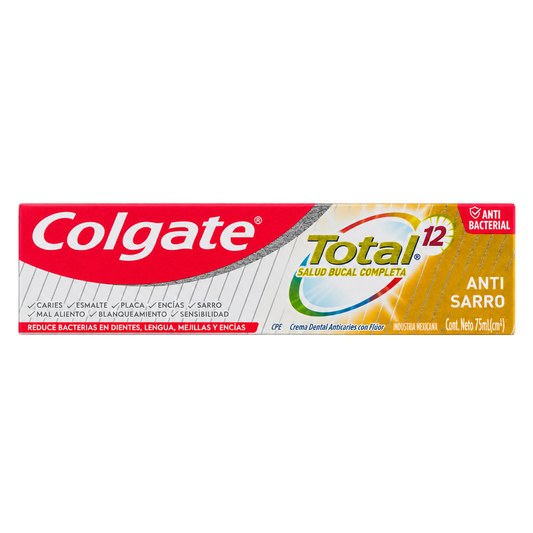 C D COLGATE TOTAL12 A SARRO 75 ML — fondo transparente, formato 1:1