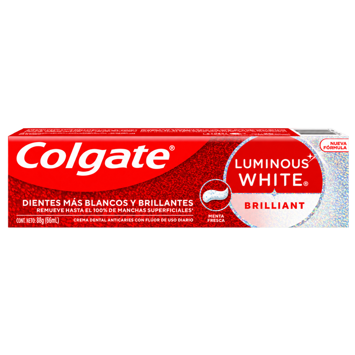 C D COLGATE LUMIN WHIT BRILL 66ML — fondo transparente, formato 1:1