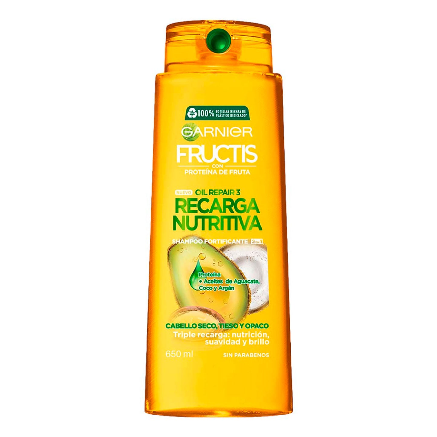 FRUCTIS RECARGA NUTRITIVA OLEO AGUACATE SHAMPOO 2EN1 650ML