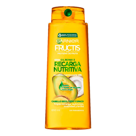 FRUCTIS RECARGA NUTRITIVA OLEO AGUACATE SHAMPOO 2EN1 650ML