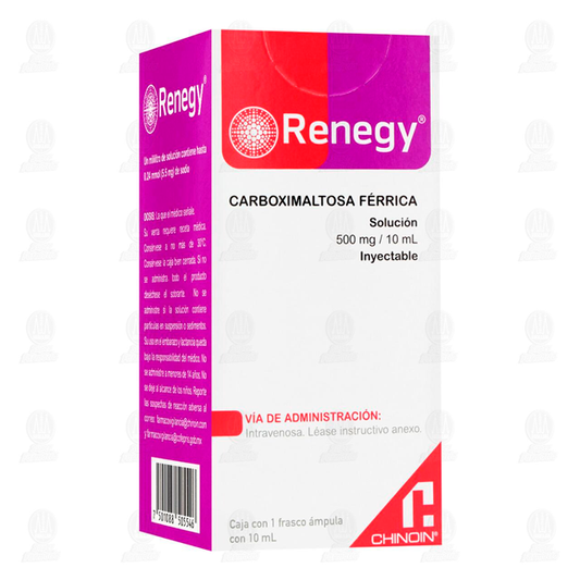 RENEGY 500 MG SOL INY AMP 10 ML