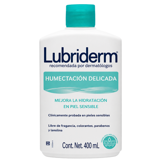 LUBRIDERM HUMECTACI DELIC — fondo transparente, formato 1:1