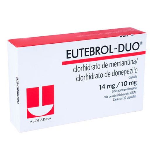 EUTEBROL DUO 30 CAPS 14 MG 10