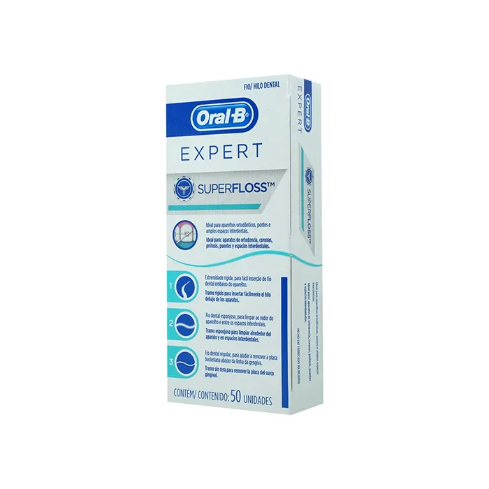 HILO DENT ORAL B SUPER FLOSS C 50