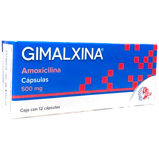 AMOXICILINA GIMALXINA 500 MG CAPS C 12