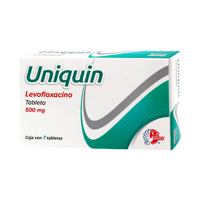 LEVOFLOXACINO 500MG C 7 TAB UNIQUIN