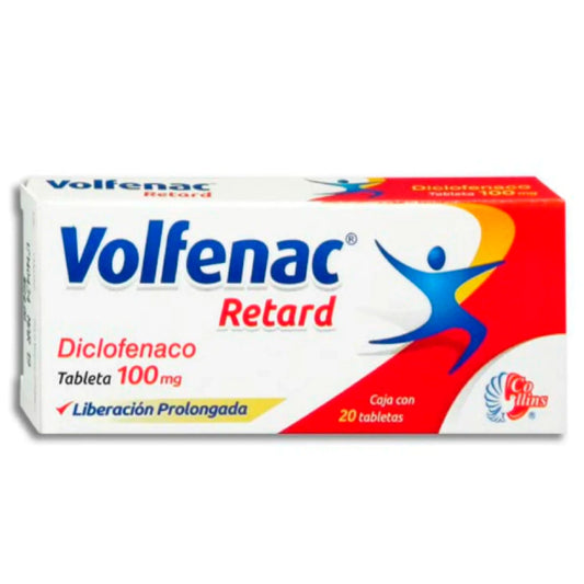 DICLOFENACO VOLFENAC RTD 100 MG TAB 20