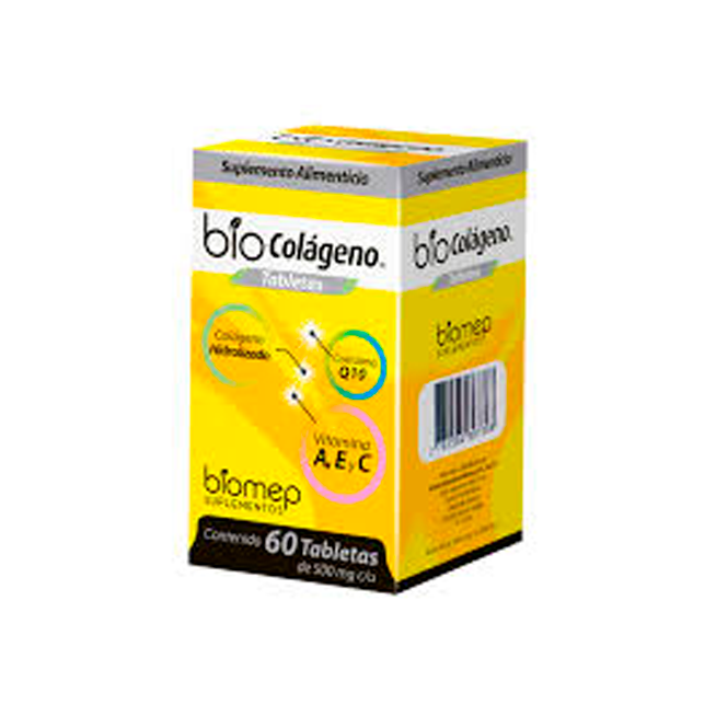 BIO COLAGENO 500MG C 60 TAB SUPL ALIMENT