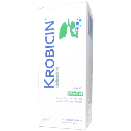 KROBICIN SUSP 250 MG 60 ML Claritromicina
