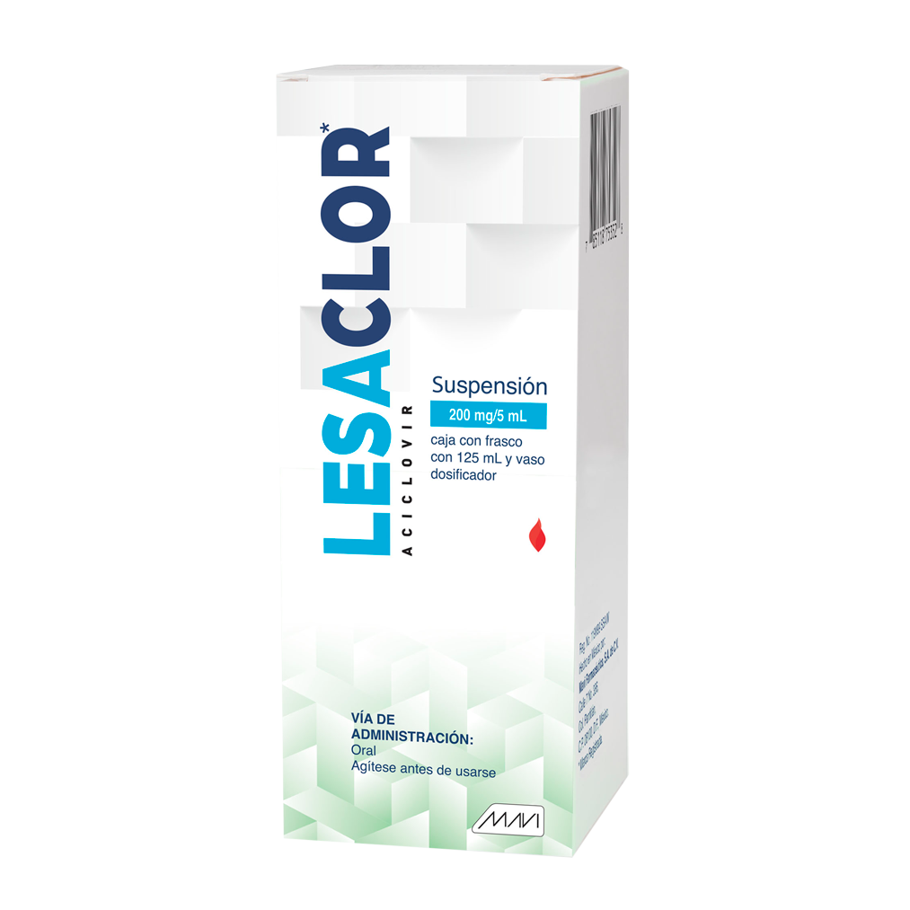 ACICLOVIR LESACLOR 200MG SUSP 125ML