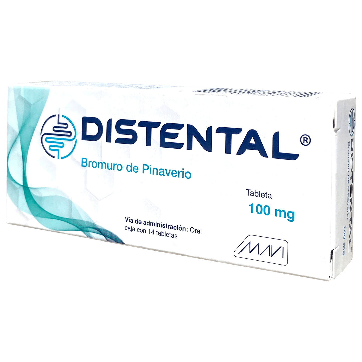 DISTENTAL 100MG C 14TAB Bromuro De Pinaverio