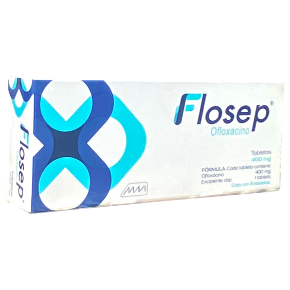 OFLOXACINO FLOSEP 400 MG TAB 8