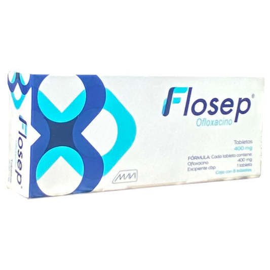 OFLOXACINO FLOSEP 400 MG TAB 8