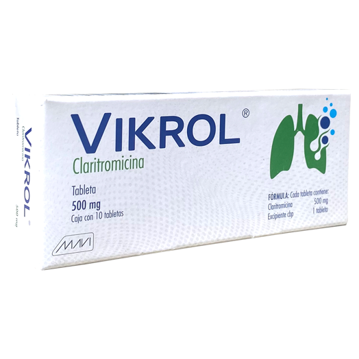 VIKROL 500MG C 10 Claritromicina
