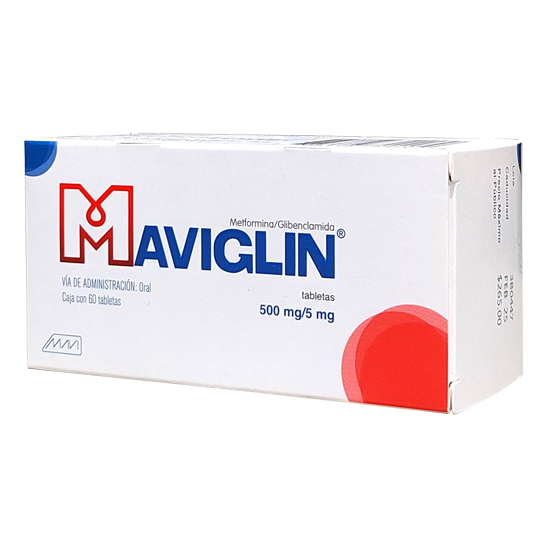 MAVIGLIN GRAG 500MG 5MG  C 60  Metformina Glibenclamida