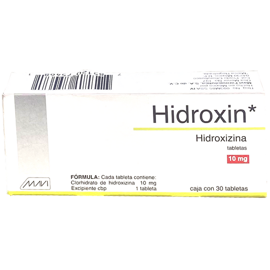 HIDROXIN 10MG C 30 TAB Hidroxizina