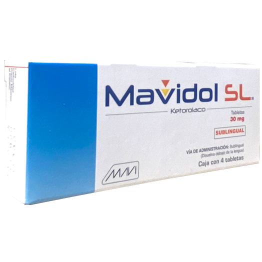 MAVIDOL SL 30MG TAB 4  Ketorolaco