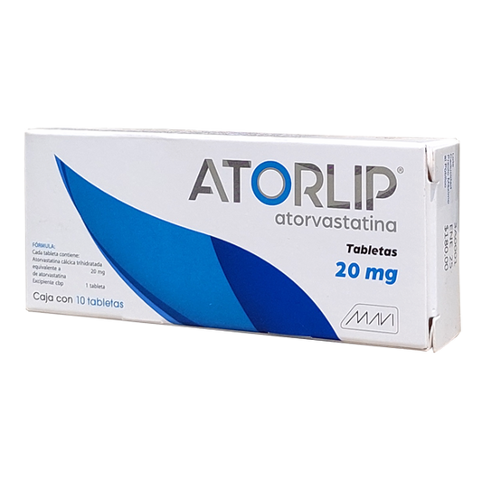ATORLIP  20MG TAB 10 Atorvastatina
