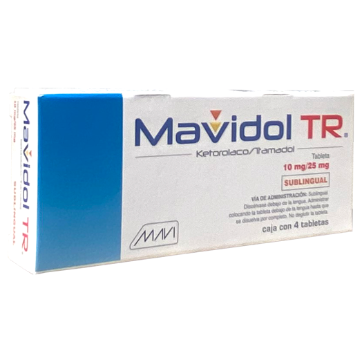 MAVIDOL TR SUBLI 10 25MG TAB4  Ketorolaco Tramadol