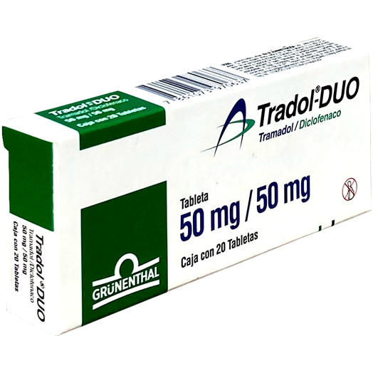 TRADOL DUO 50 50 MG 20 TAB