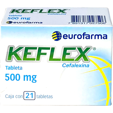 KEFLEX 500 MG CAJA CON 21 TAB