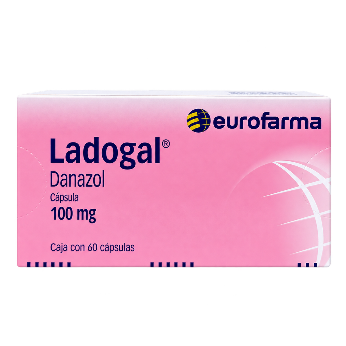 LADOGAL 100 MG 60 CAPS — fondo transparente, formato 1:1