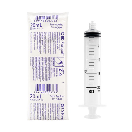 JERINGA BD 20 ML S AGUJA NEGRA