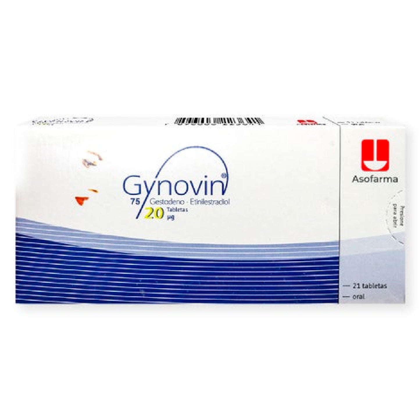 GYNOVIN 21 GRAG 75 20MCG