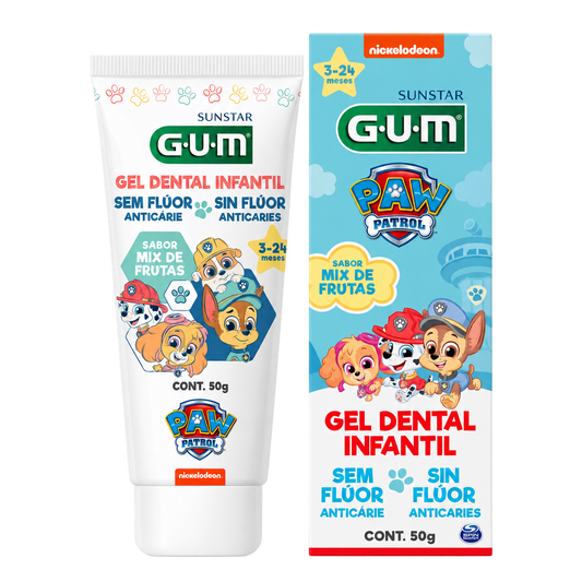 GEL DENT GUM PAW PATR MIX FRUT50GN — fondo transparente, formato 1:1