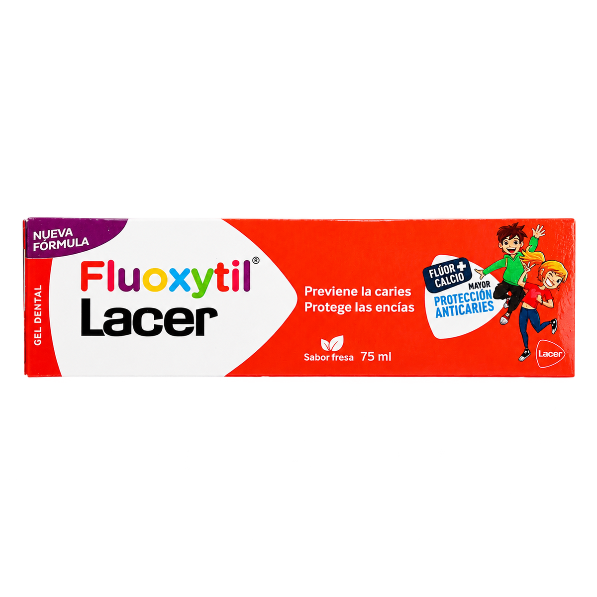 FLUOXYTIL GEL DENT LACER FSA 75ML — fondo transparente, formato 1:1