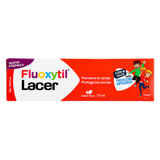 FLUOXYTIL GEL DENT LACER FSA 75ML — fondo transparente, formato 1:1