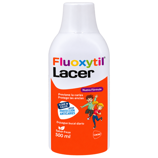 FLUOXYTIL LACER ENJ BUC NINOS 500ML — fondo transparente, formato 1:1
