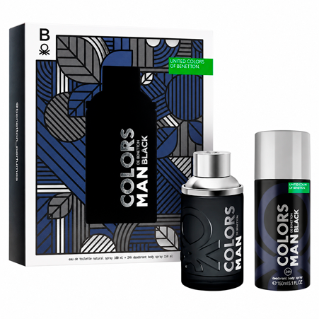 COLORS MEN BLACK EDT 100ML MAS DEO 150ML