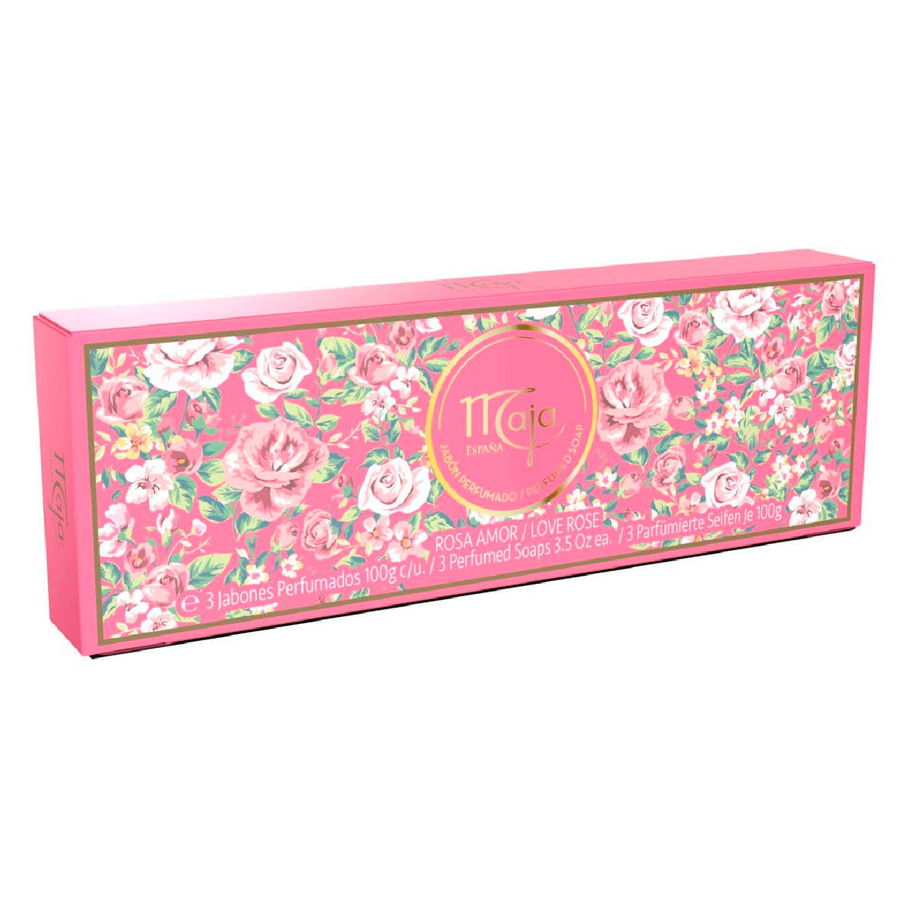 MAJA JABON SET LOVE ROSE 3X100GR