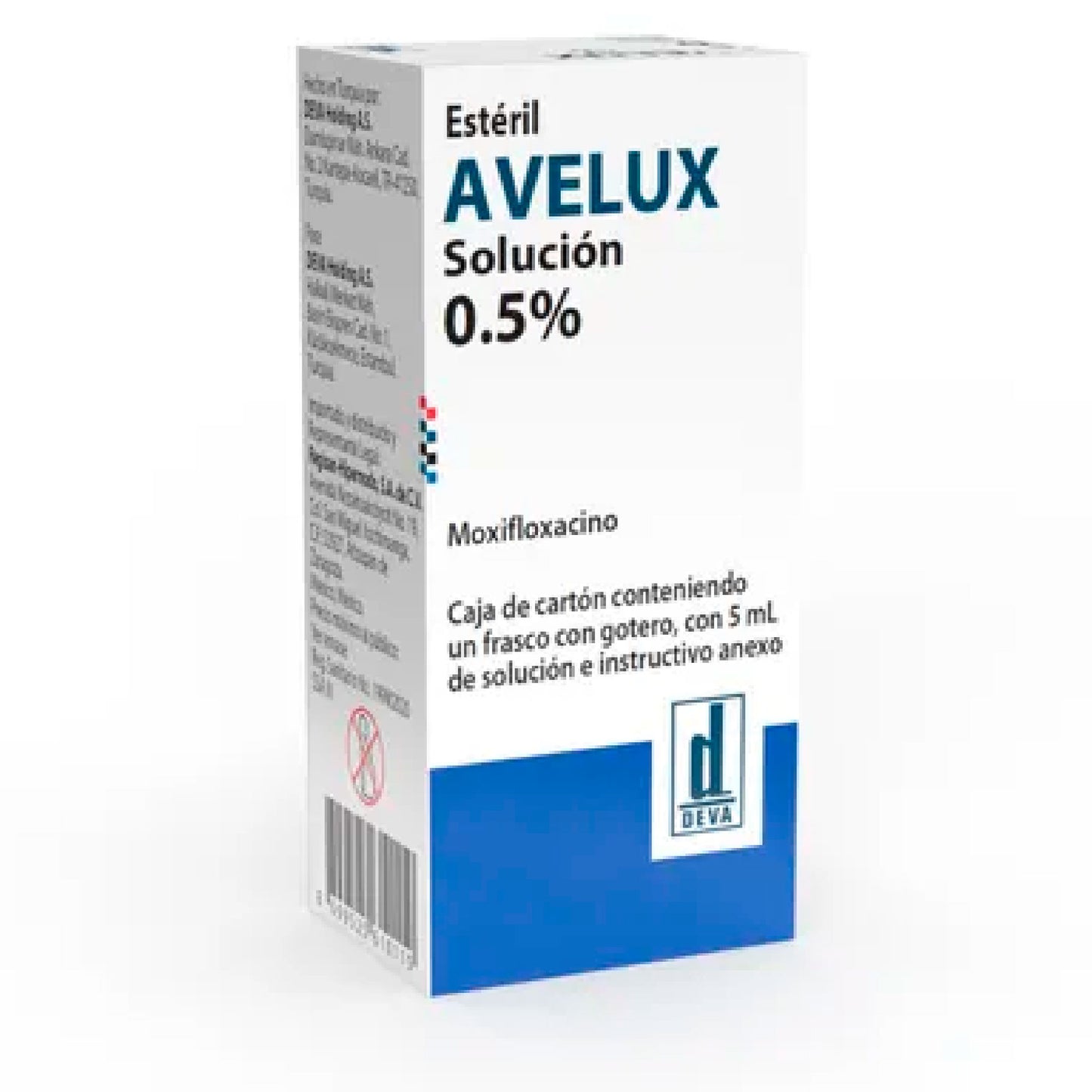 MOXIFLOXACINO AVELUX 5MG  SOL 5ML