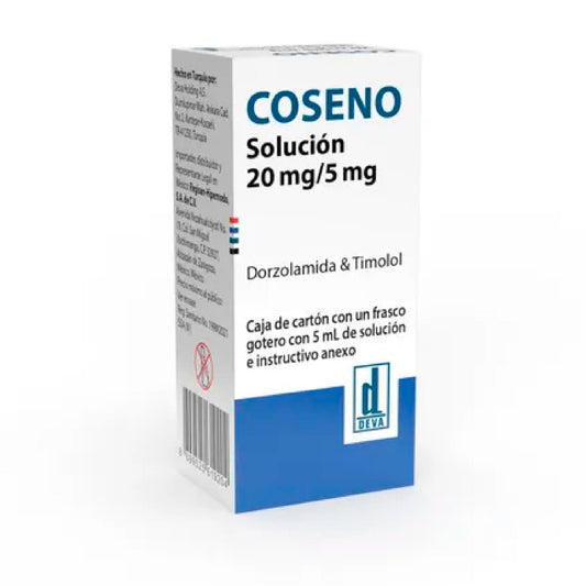 TIMOLOL COSENO 20 5MG SOL 5ML