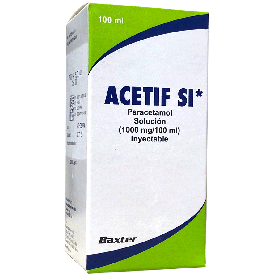 ACETIF SI INY IGR 100ML Paracetamol