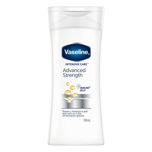 CRA CORP VASELINE ADVAN STRENGTH 100ML — fondo transparente, formato 1:1