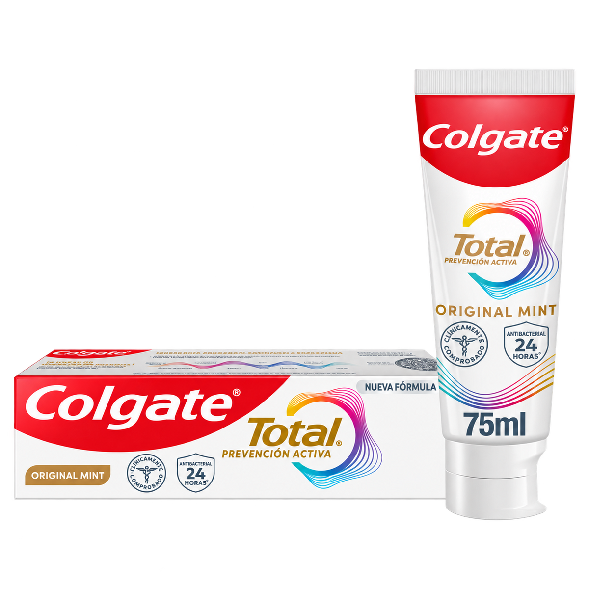 C D COLGATE TOTAL ORIG MINT 75 ML — fondo transparente, formato 1:1