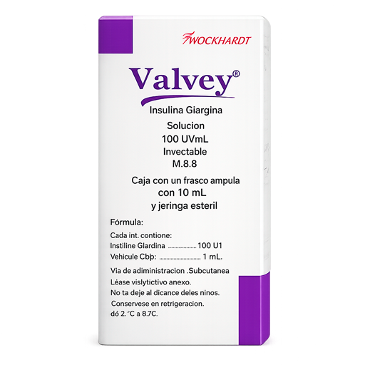 INSULINA GLARGINA VALVEY 100UI ML VI 10ML GABAME