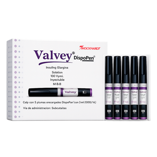 INSULINA GLARGINA VALVEY 100UI ML INY 5 PLUMAS