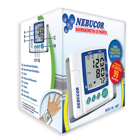 BAUMANOMETRO NEBUCOR DIG MUNECA HL 168F