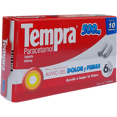 TEMPRA 500 MG TAB 10