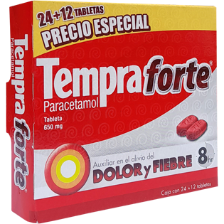 TEMPRA FORTE 650MG TAB 24 12